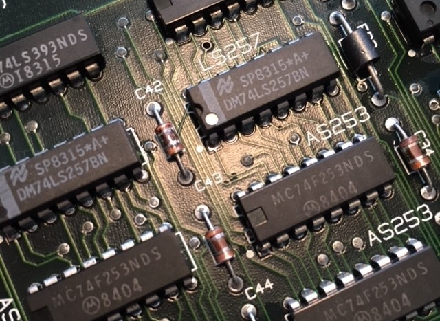 Chips on a PCU Board